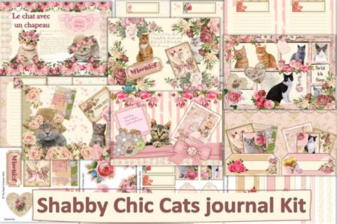 Download Shabby Chic Cats Journal Kit Files For Crafts