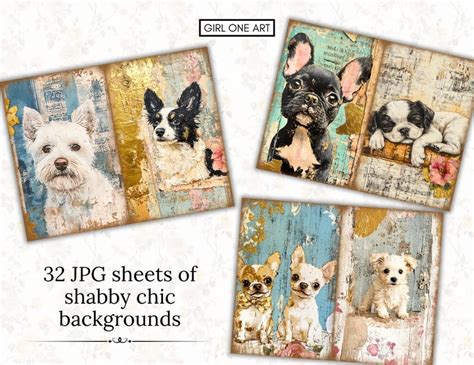 Download Shabby Chic Dogs Journal Kit Files