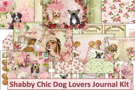 Download Shabby Chic Dogs Journal Kit Files DXF Files