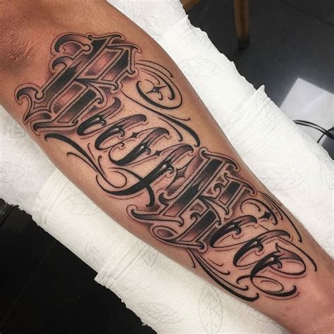 Shading Tattoo Lettering