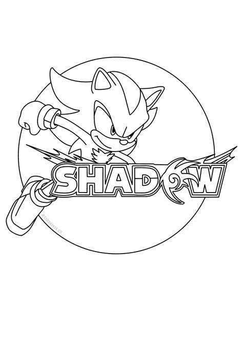 Shadow Hedgehog Coloring Pages
