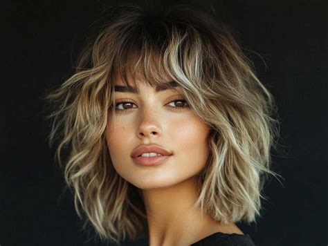 Shag Haircut for Round Faces