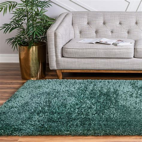 Shag rug in a bedroom