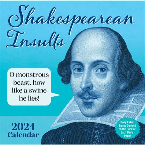 Shakespearean Insults Calendar
