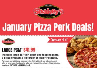 Shakey's Pizza Printable Coupons