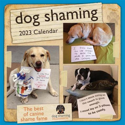 Shaming Dogs Calendar