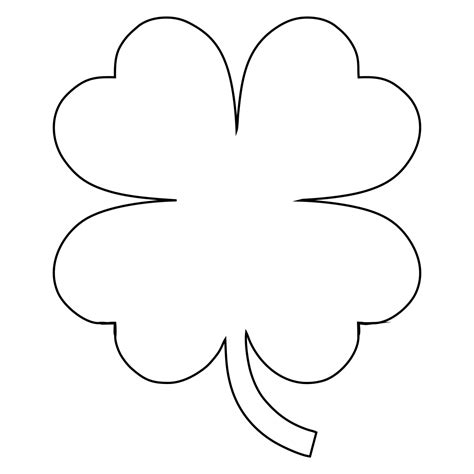 Shamrock Stencil Printable Free