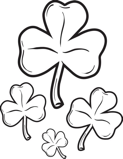 Shamrock Printable Coloring Page