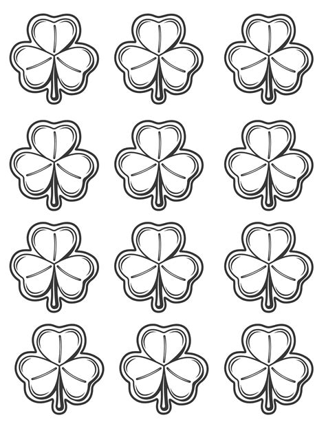 Shamrocks Coloring Pages