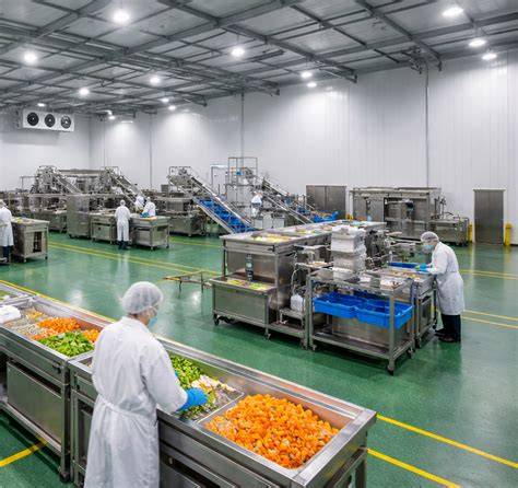 尚古堂の現代的な食品加工工場