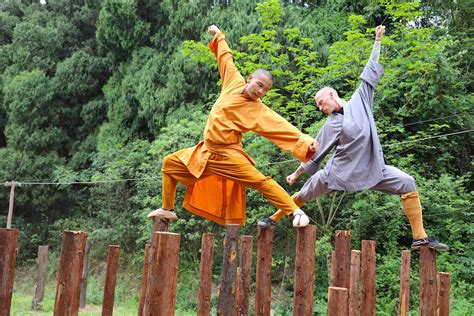 Shaolin monks training