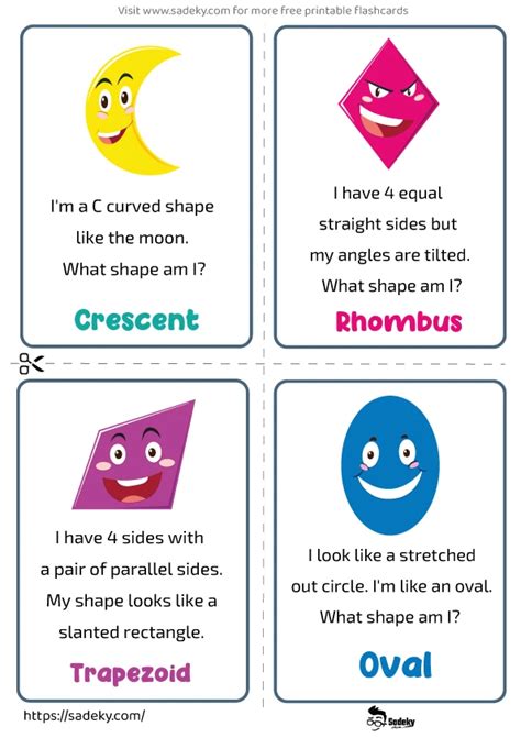 Shape Riddles For 4th Graders
