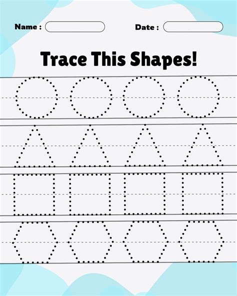 Shape Tracing Worksheets Free Printable