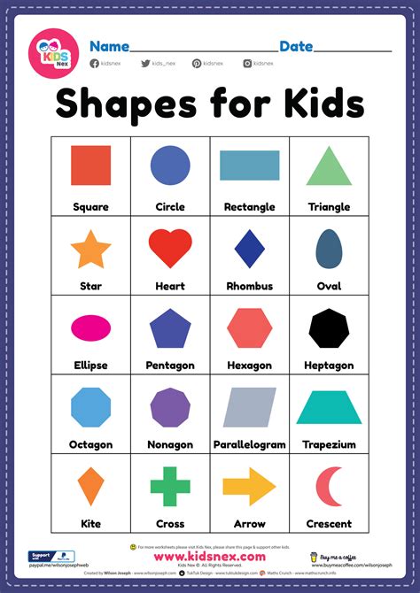 Shapes For Kids Printable