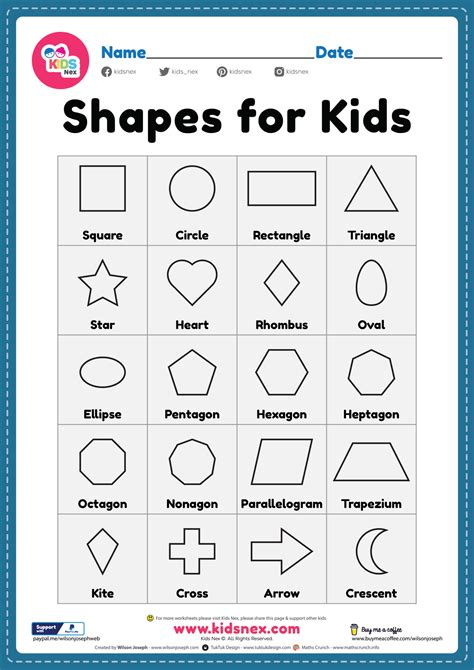 Shapes Printables For Preschool