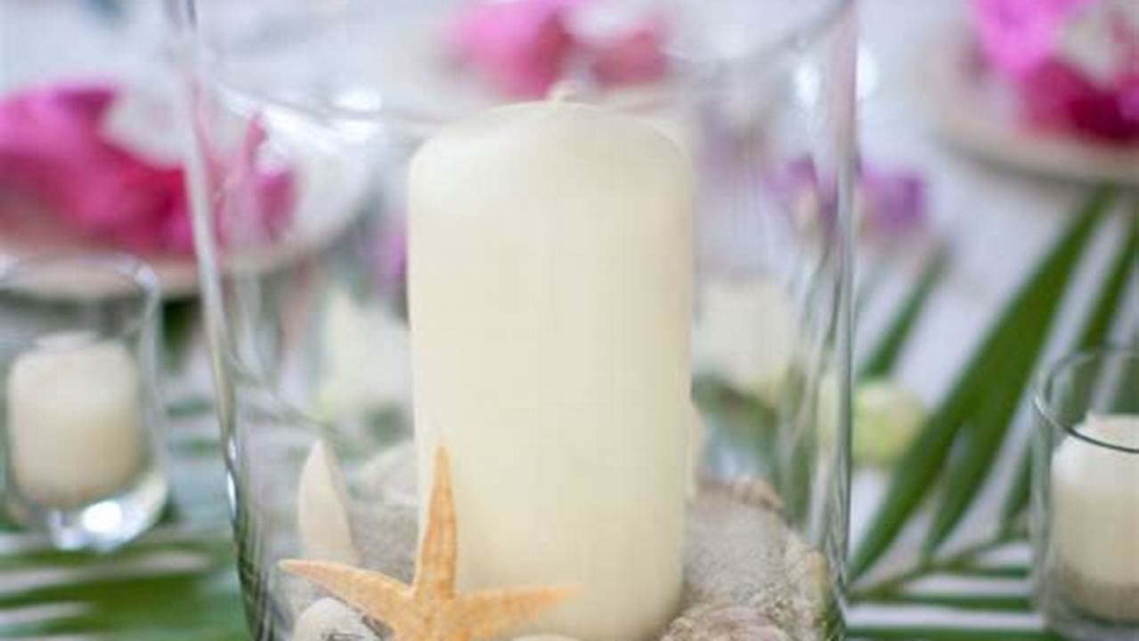 Shapes And Sizes, Tropical Centerpieces For Wedding