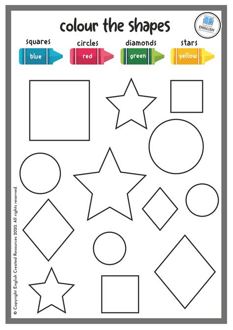 Shapes Worksheet For Kindergarten