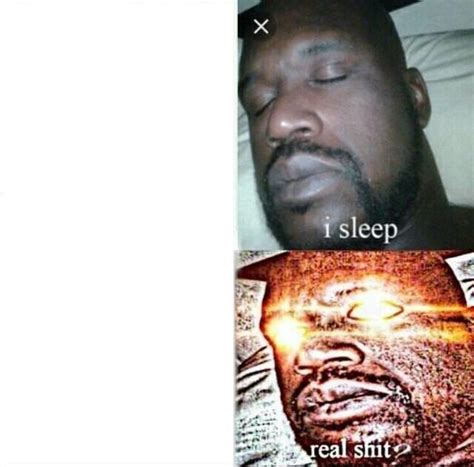 Shaq Sleep Meme Template