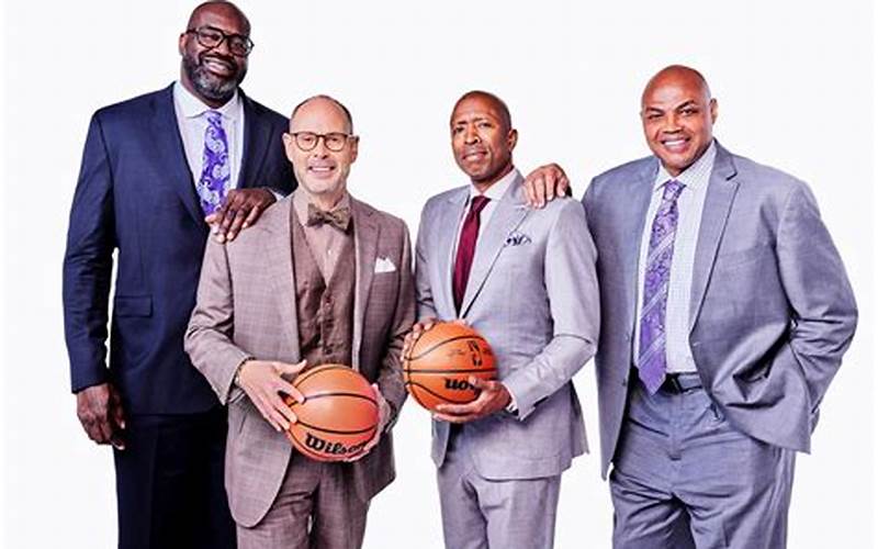 Shaquille O'Neal, Charles Barkley, Kenny Smith, And Ernie Johnson