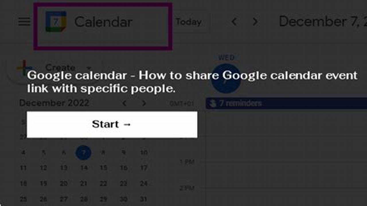 Share A Google Calendar Event Link