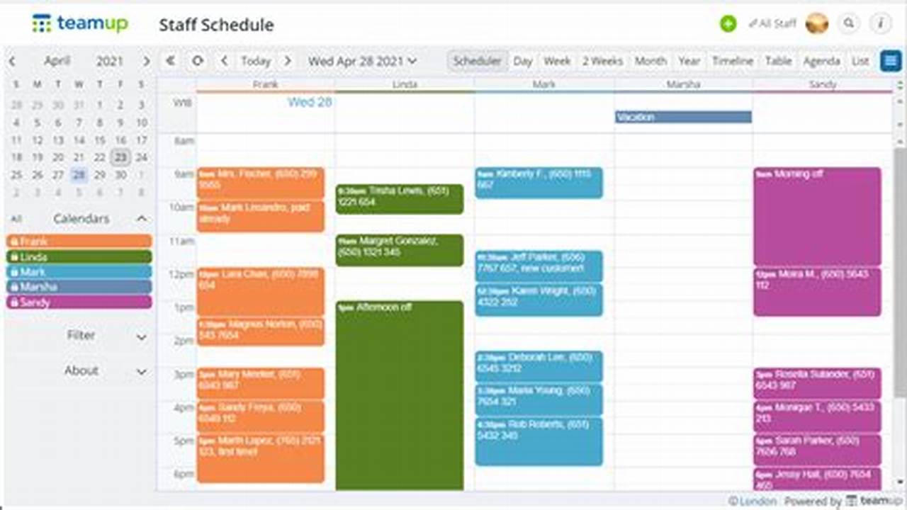 Shared Calendar For Small Business