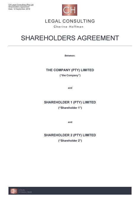 Shareholder Loan Agreement Template