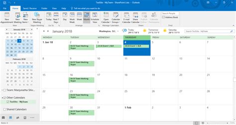 Sharepoint Calendar App