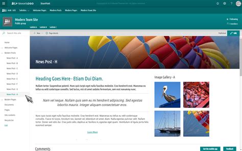 Sharepoint Page Layout Templates