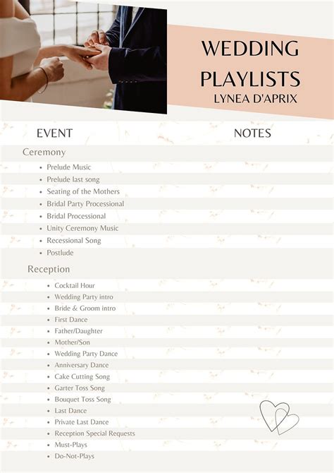 Sharing Wedding Playlists