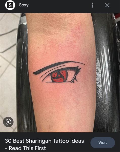 Sharingan Eye Tattoo