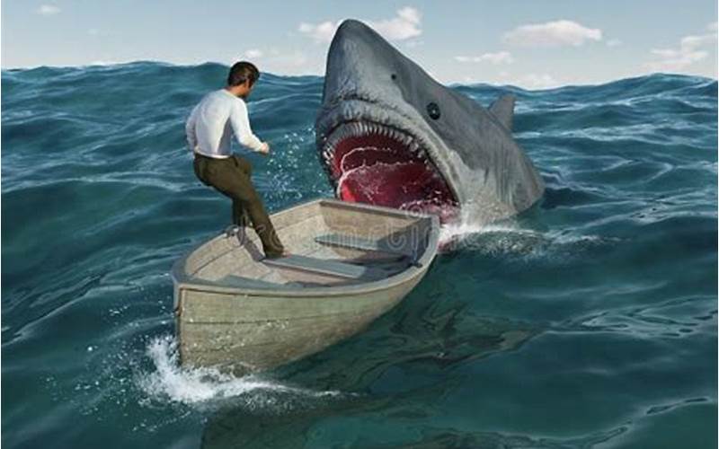Shark Attacking A Boat