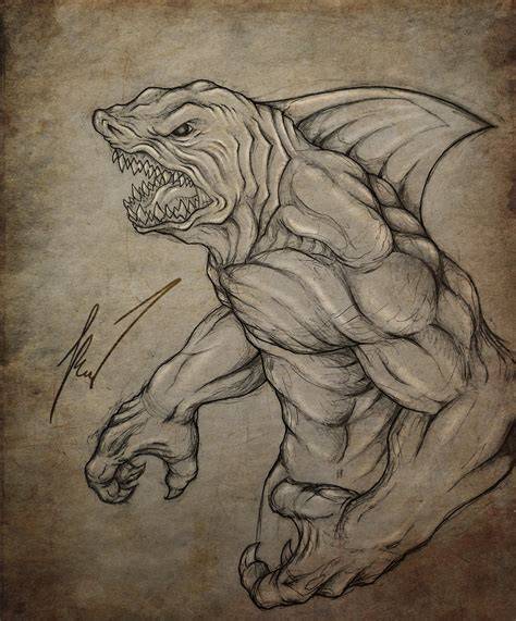 Shark King Drawing
