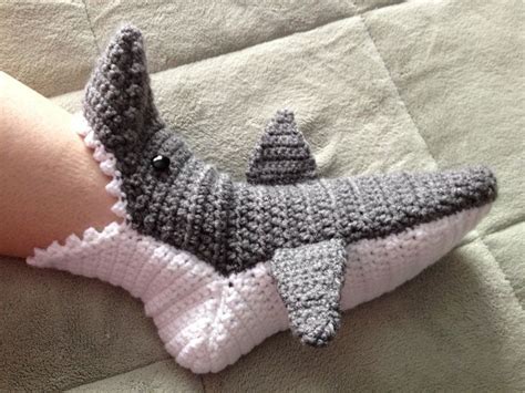 Shark Socks Crochet Pattern