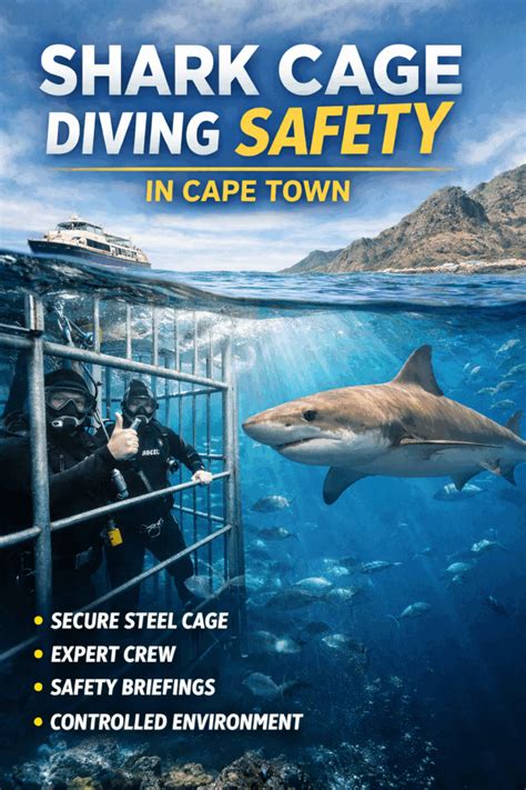 Shark cage diving safety
