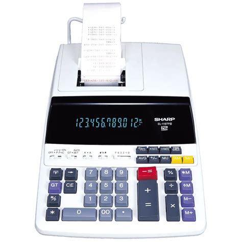 Effortlessly Perform Complex Calculations with the Sharp 12-Digit Printing Calculator - A Must-Have Tool at Work!