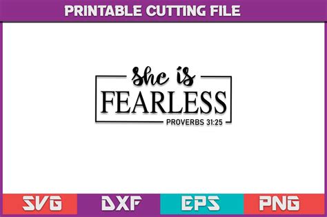 Unleash Your Courageous Spirit with Stunning She Is Fearless SVG Design
