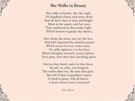 She Walks In Beauty: An Ode to Feminine Grace