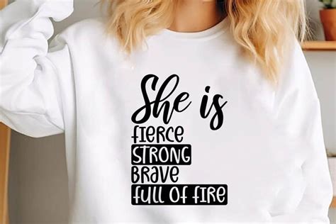 Download She is Fierce Strong Brave Full of... Commercial Use Free PSD Mockups