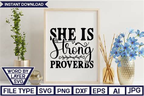 Download She is Strong For Crafts