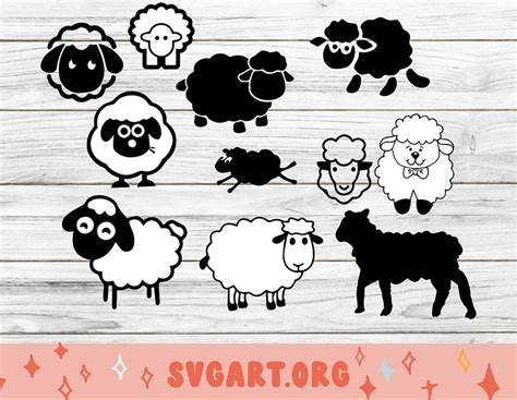 Flock to Freedom: Discover a Baa-rilliant Collection of Free Sheep SVGs!