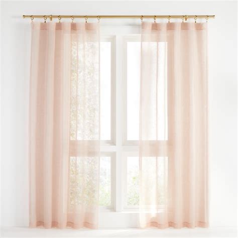 Sheer Peach Curtains
