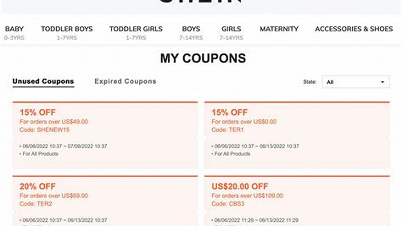 Shein Coupon Code August 2024 Pdf