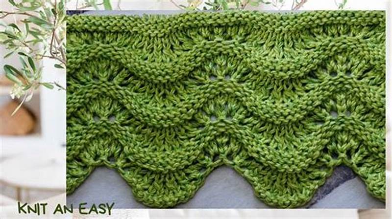 Shell Knitting Pattern