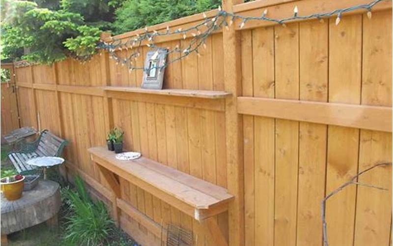 Shelves For Privacy Deck Fence