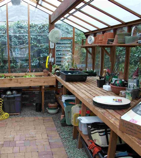 Shelves and Benches are Helpful Greenhouse Accessories