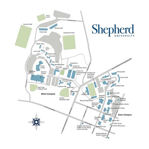 31 Shepherd University Campus Map Maps Database Source