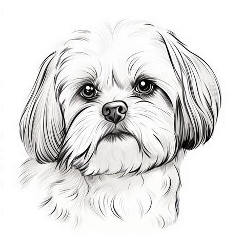 How To Draw A Shih Tzu Puppy