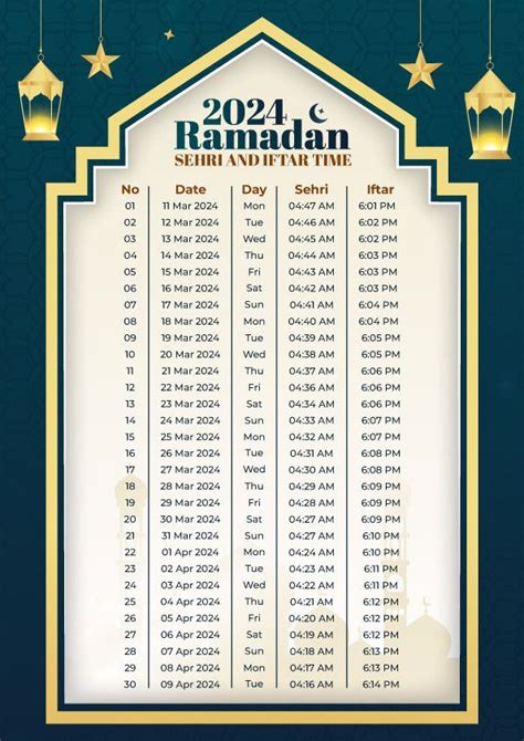 Shinas Ramadan Calendar