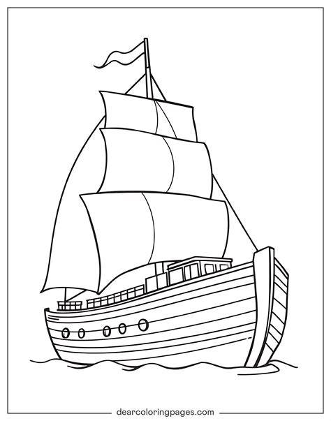 Ship Coloring Page