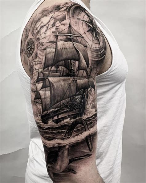 16+ Ship Tattoos Designs, Ideas Design Trends Premium